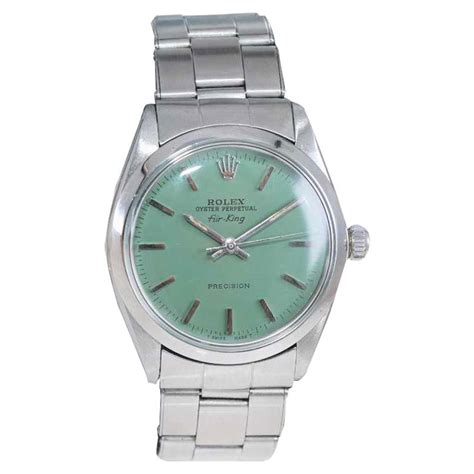 rolex air king anni 70 verde|rolex air king original.